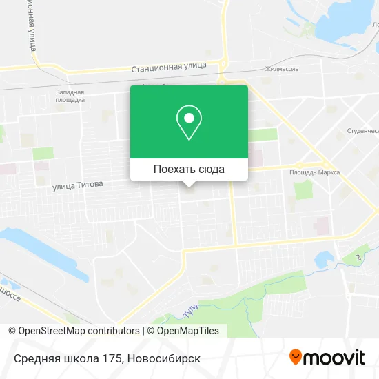 Карта Средняя школа 175