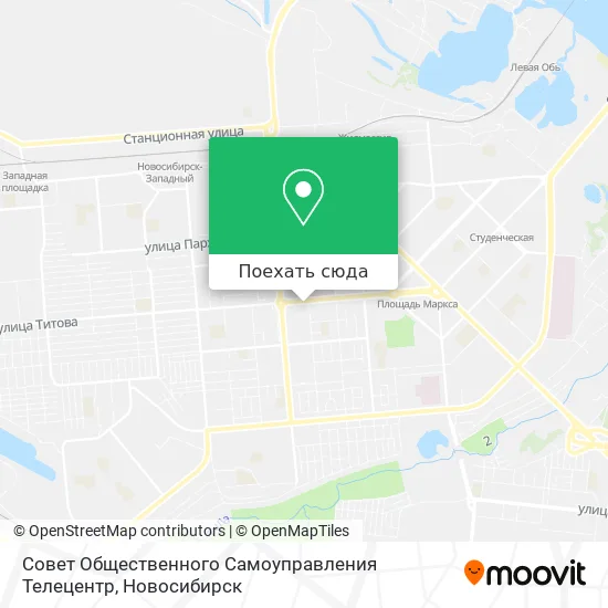 Карта Совет Общественного Самоуправления Телецентр