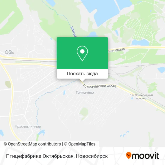 Карта Птицефабрика Октябрьская