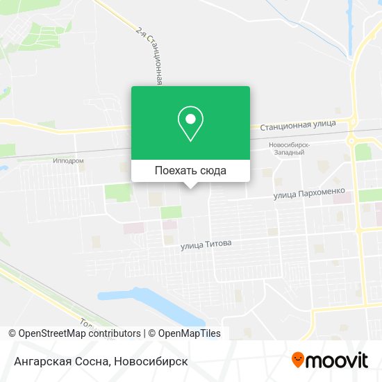 Карта Ангарская Сосна