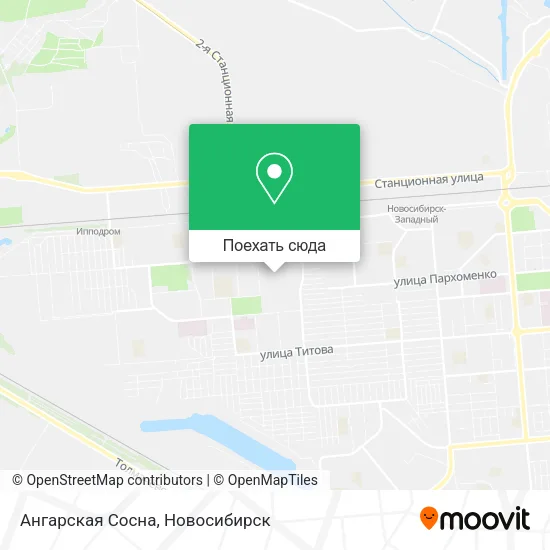 Карта Ангарская Сосна