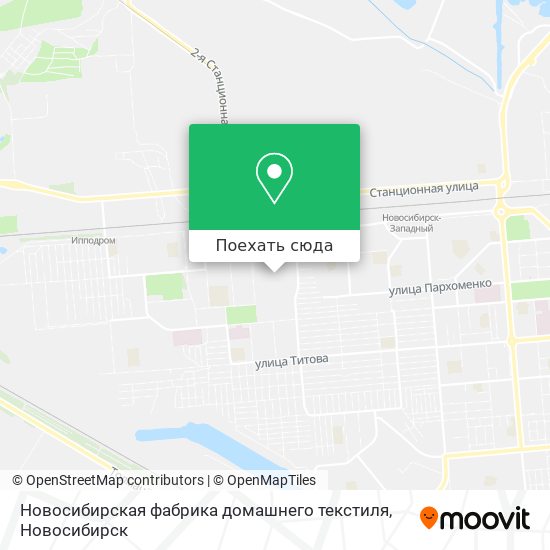 Карта Новосибирская фабрика домашнего текстиля