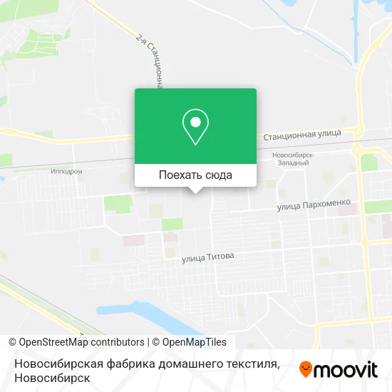 Карта Новосибирская фабрика домашнего текстиля