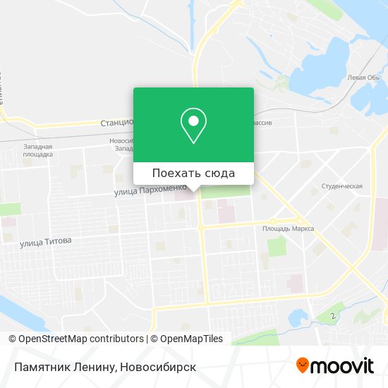 Карта Памятник Ленину