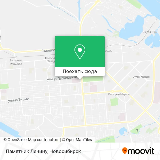 Карта Памятник Ленину