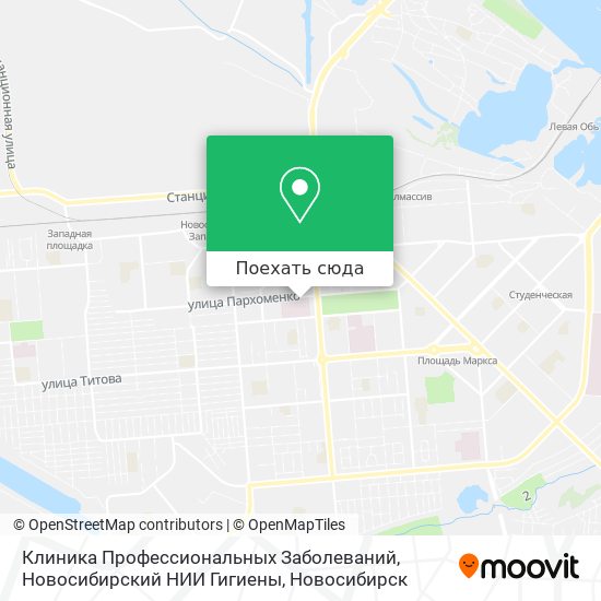 Карта Клиника Профессиональных Заболеваний, Новосибирский НИИ Гигиены