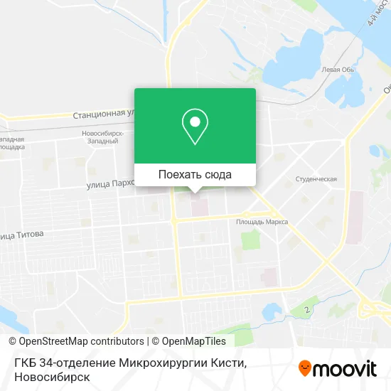 Карта ГКБ 34-отделение Микрохирургии Кисти