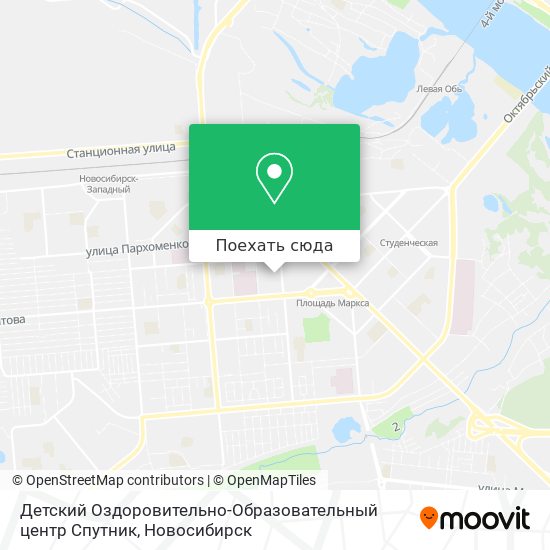 Карта Детский Оздоровительно-Образовательный центр Спутник