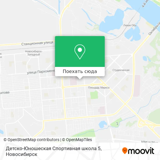 Карта Детско-Юношеская Спортивная школа 5