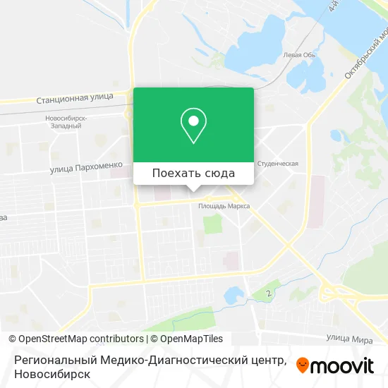 Карта Региональный Медико-Диагностический центр