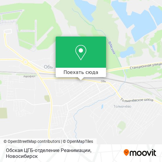 Карта Обская ЦГБ-отделение Реанимации