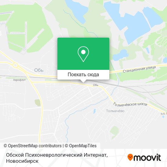 Карта Обской Психоневрологический Интернат