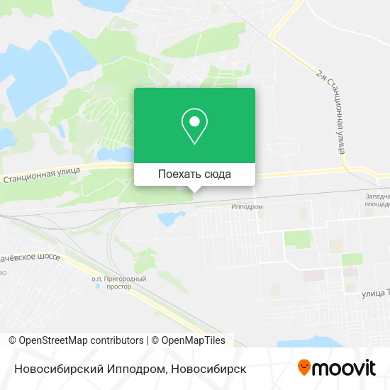 Карта Новосибирский Ипподром