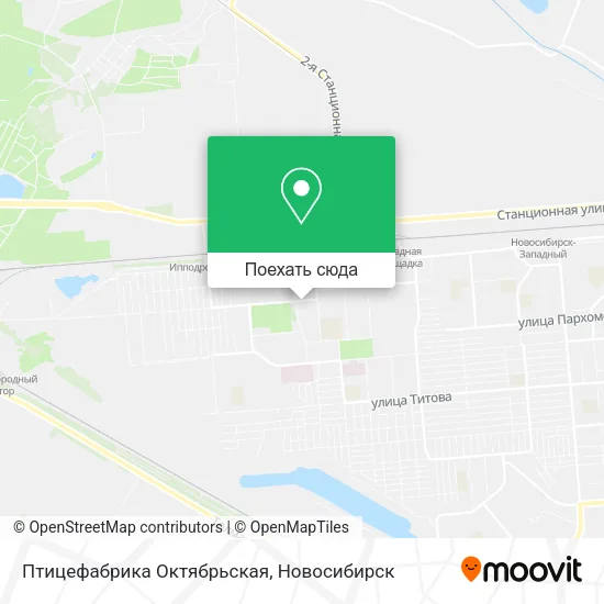 Карта Птицефабрика Октябрьская