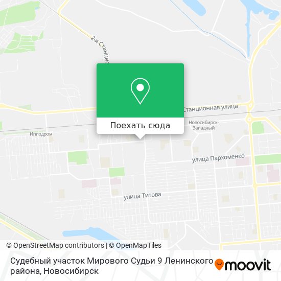 Карта Судебный участок Мирового Судьи 9 Ленинского района