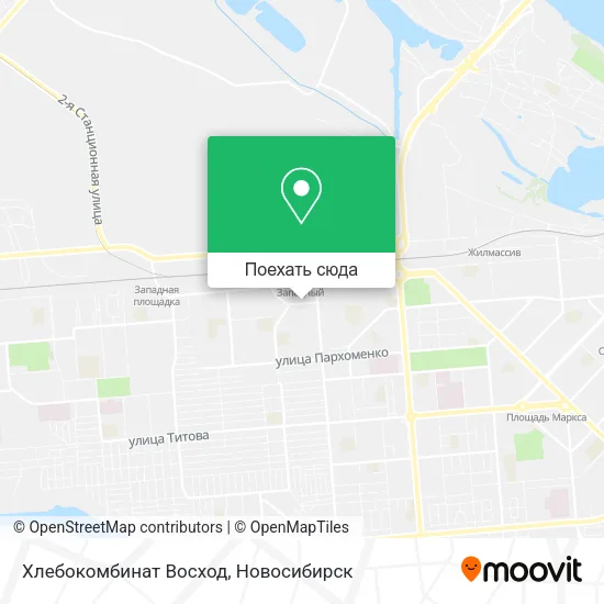 Карта Хлебокомбинат Восход