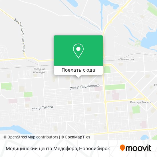 Карта Медицинский центр Медсфера