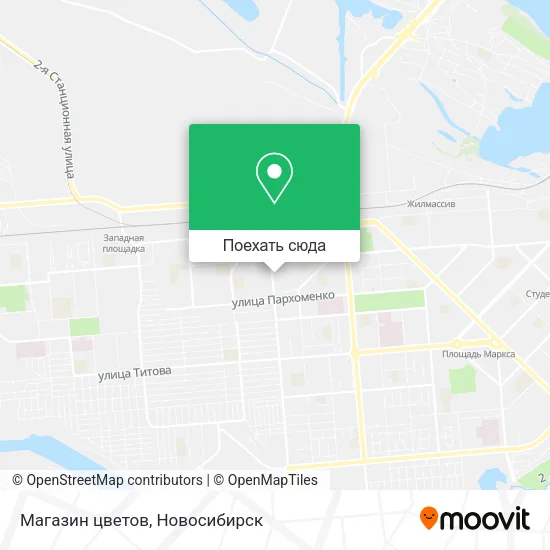 Карта Магазин цветов
