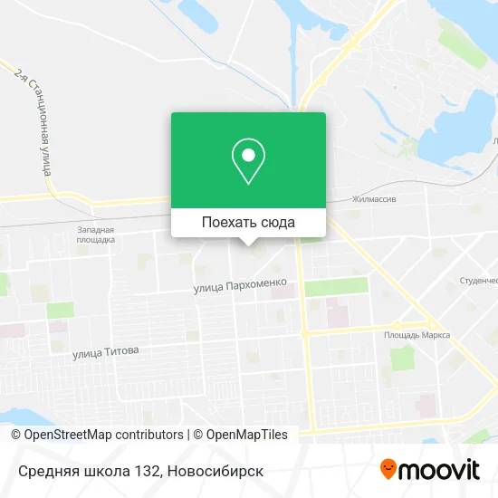 Карта Средняя школа 132