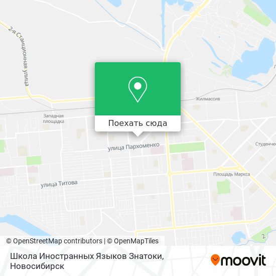 Карта Школа Иностранных Языков Знатоки