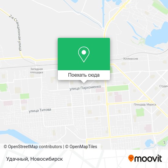 Карта Удачный