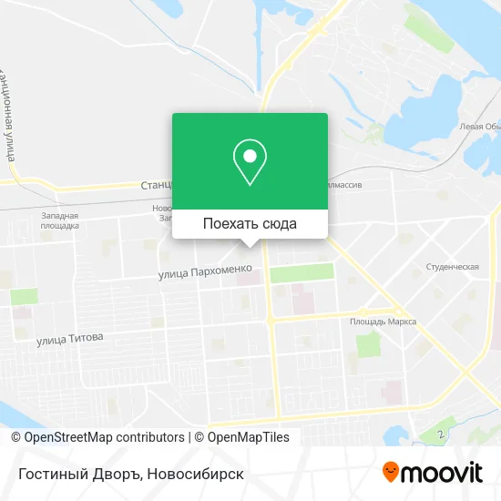 Карта Гостиный Дворъ