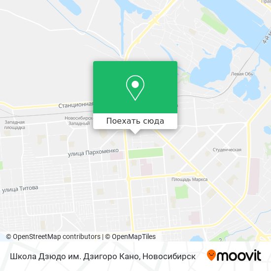 Карта Школа Дзюдо им. Дзигоро Кано