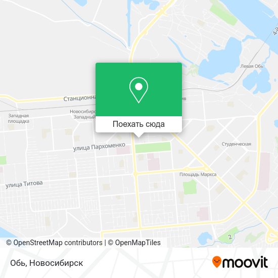 Карта Обь