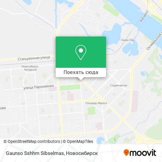 Карта Gaunso Sshhm Sibselmas