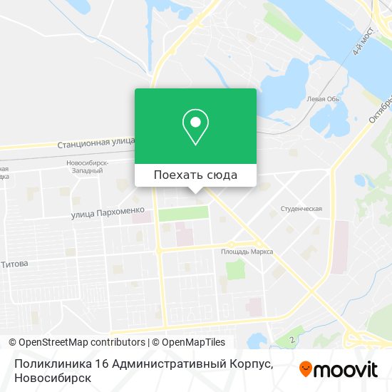 Карта Поликлиника 16 Административный Корпус