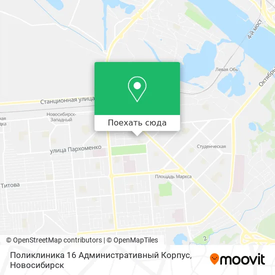 Карта Поликлиника 16 Административный Корпус
