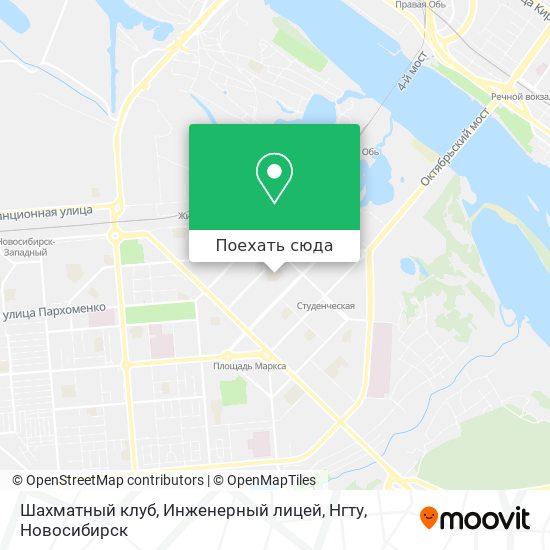 Карта Шахматный клуб, Инженерный лицей, Нгту