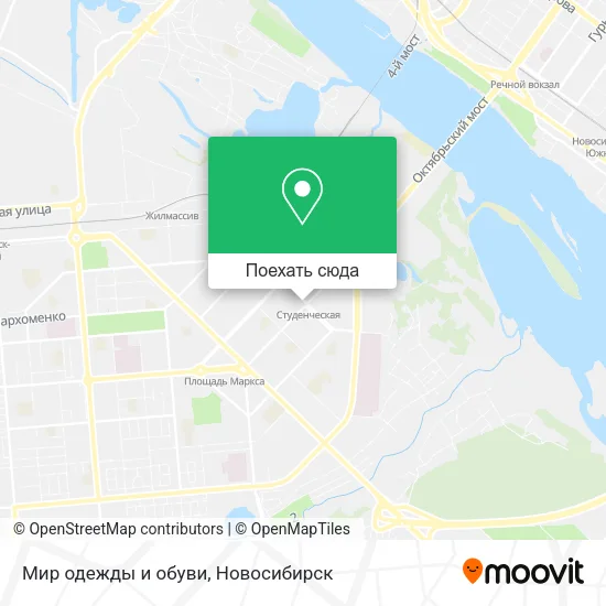 Карта Мир одежды и обуви