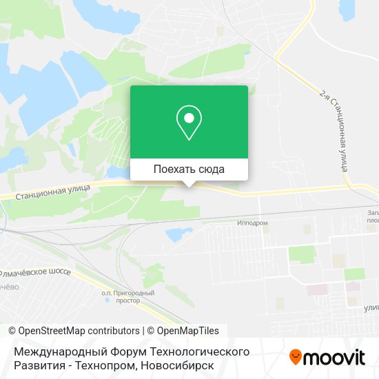 Карта Международный Форум Технологического Развития - Технопром