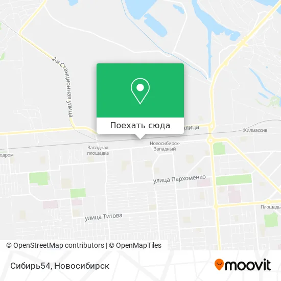 Карта Сибирь54