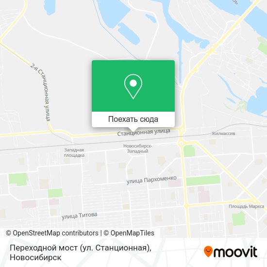 Карта Переходной мост (ул. Станционная)