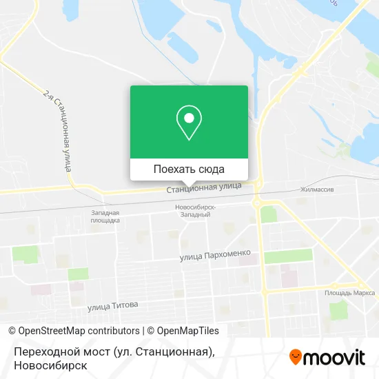 Карта Переходной мост (ул. Станционная)