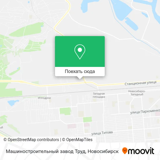 Карта Машиностроительный завод Труд
