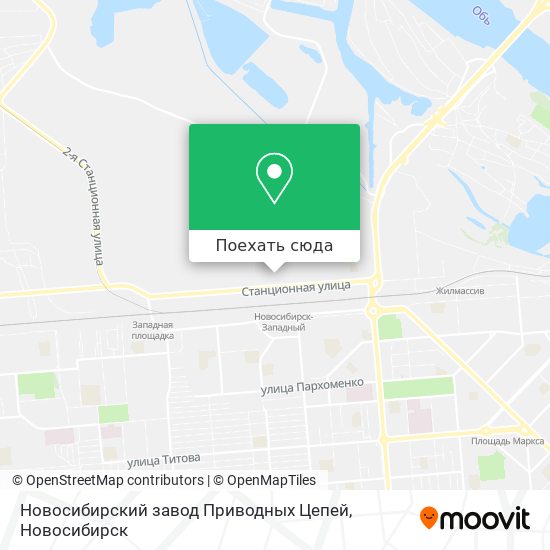 Карта Новосибирский завод Приводных Цепей