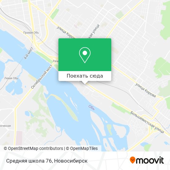 Карта Средняя школа 76