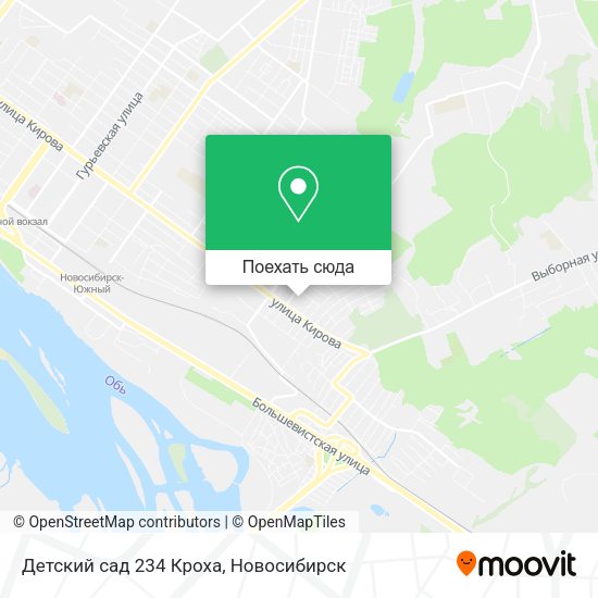 Карта Детский сад 234 Кроха