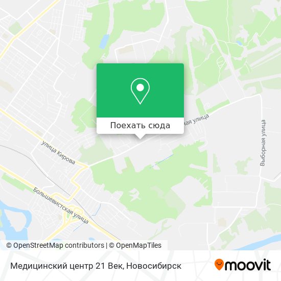 Карта Медицинский центр 21 Век