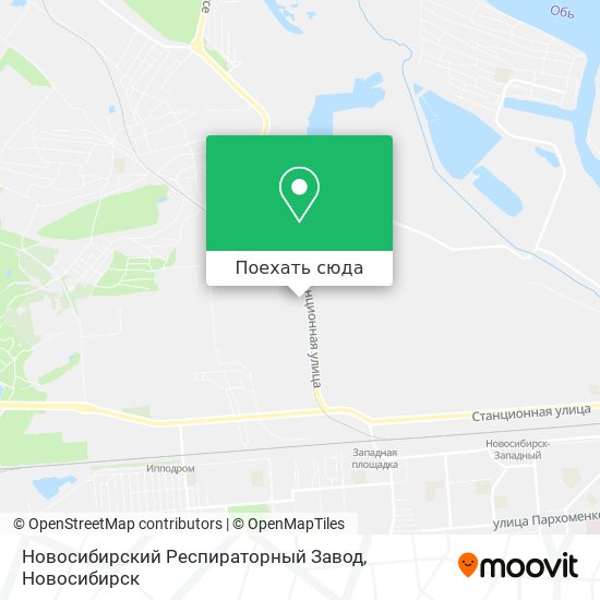 Карта Новосибирский Респираторный Завод