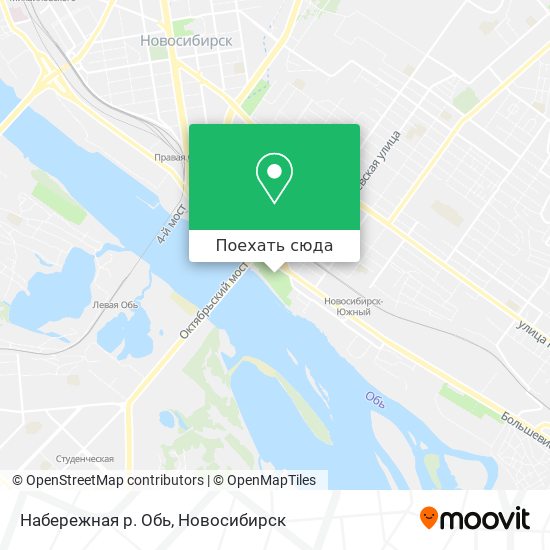 Карта Набережная р. Обь