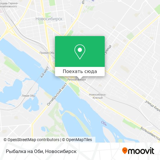 Карта Рыбалка на Оби