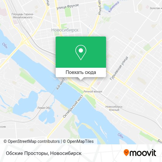 Карта Обские Просторы