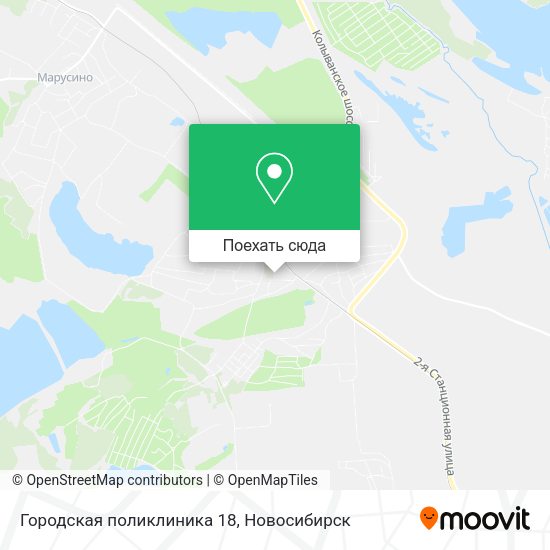 Карта Городская поликлиника 18