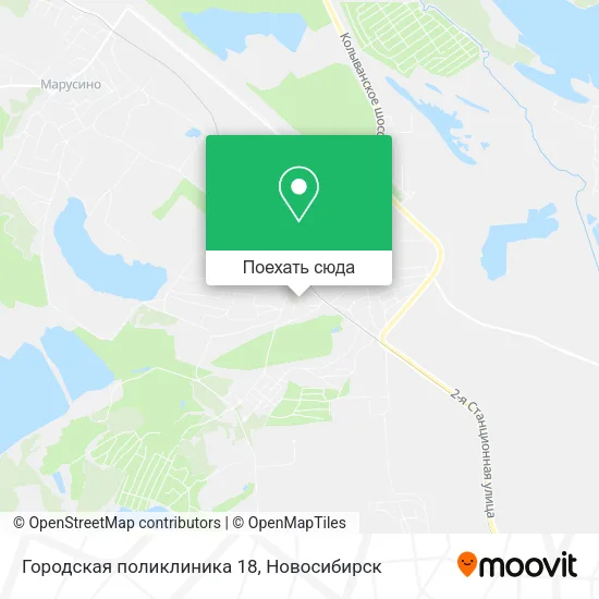 Карта Городская поликлиника 18