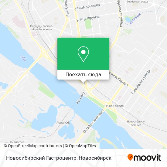 Карта Новосибирский Гастроцентр
