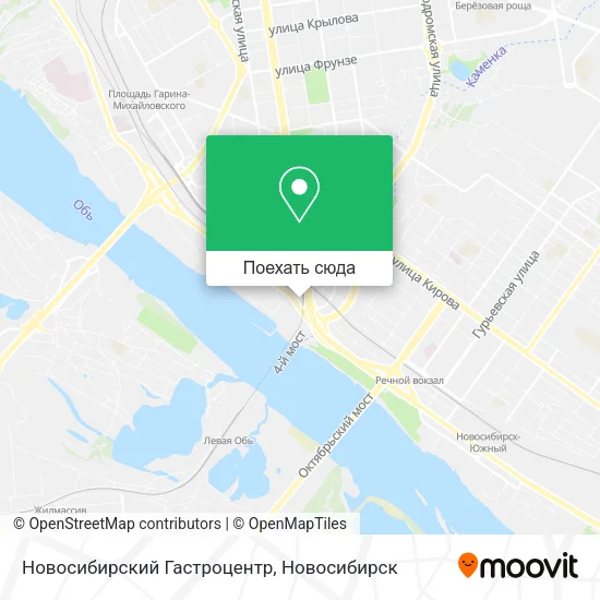 Карта Новосибирский Гастроцентр